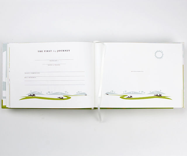 BINTH Baby Book in Original Grass Green Detail Inside Page