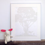 Binth Woodland Family Tree Poster, Pebblestone Gray